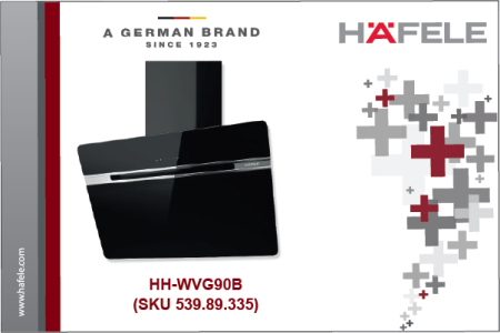 HÄFELE HH-WVG90B WALL-MOUNTED COOKER HOOD (SKU 539.89.335)